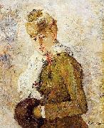 Berthe Morisot Winter aka Woman with a Muff, oil painting